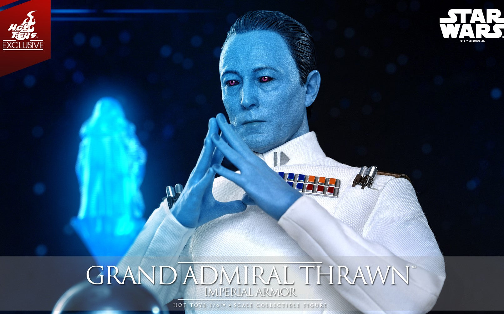 Hot Toys TMS169 Star Wars: Rebels - 1/6th scale Grand Admiral Thrawn (Imperial Armor) Collectible Figure