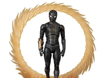 Spider-Man: No Way Home MAFEX No.308 Spider-Man (Black and Gold Suit Ver.) Action Figure