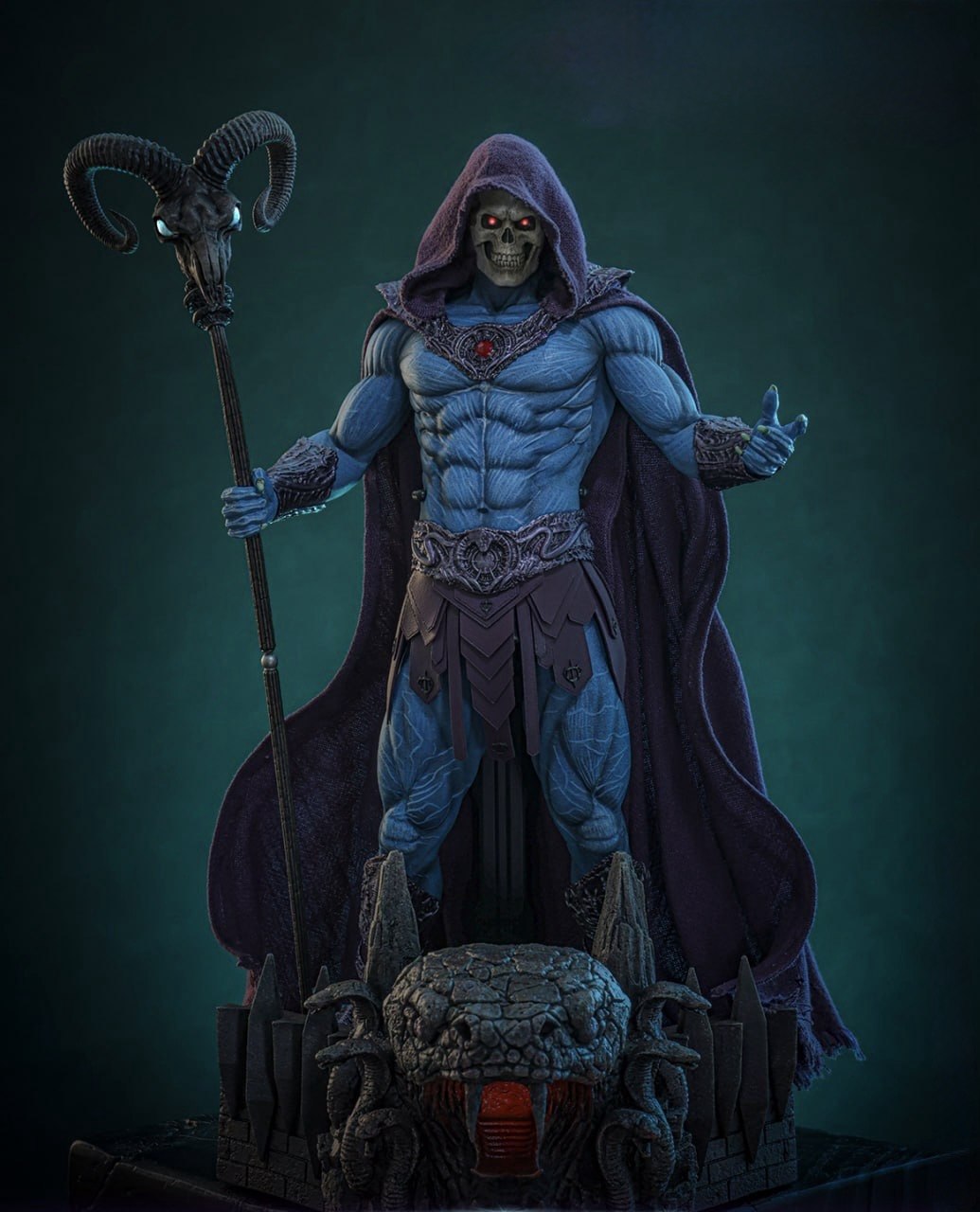 Preorder🔥Hot Toys MMS889 Masters of the Universe Skeletor 1/6th scale Collectible Figure