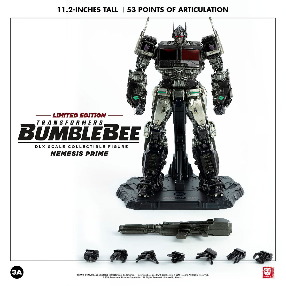 THREEZERO Nemesis Prime DLX Scale Collectible Figure (Limited Edition)