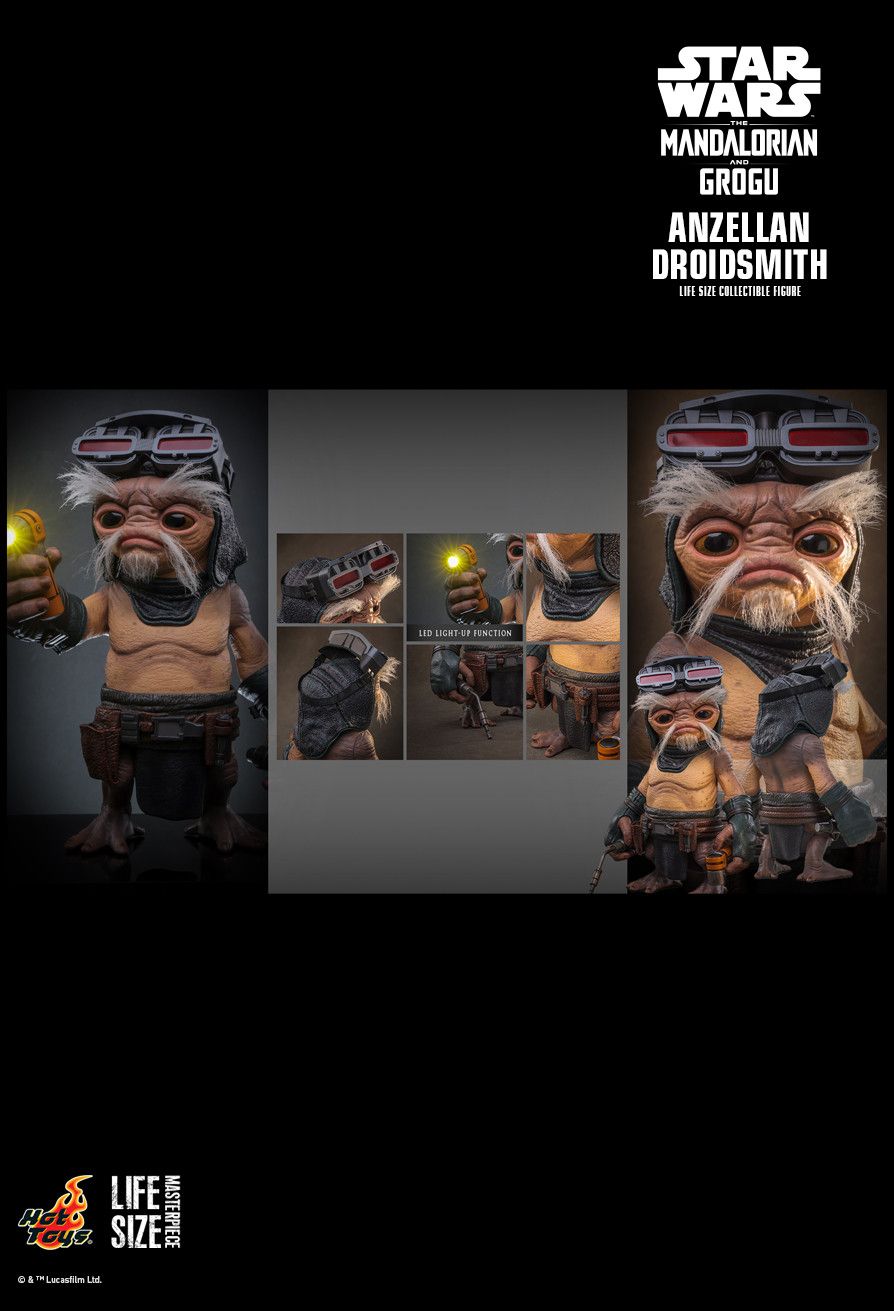 Hottoys Hot Toys 1/1 Scale LMS017 LMS 017 Star Wars The Mandalorian and Grogu - Anzellan Droidsmith Action Figure NEW