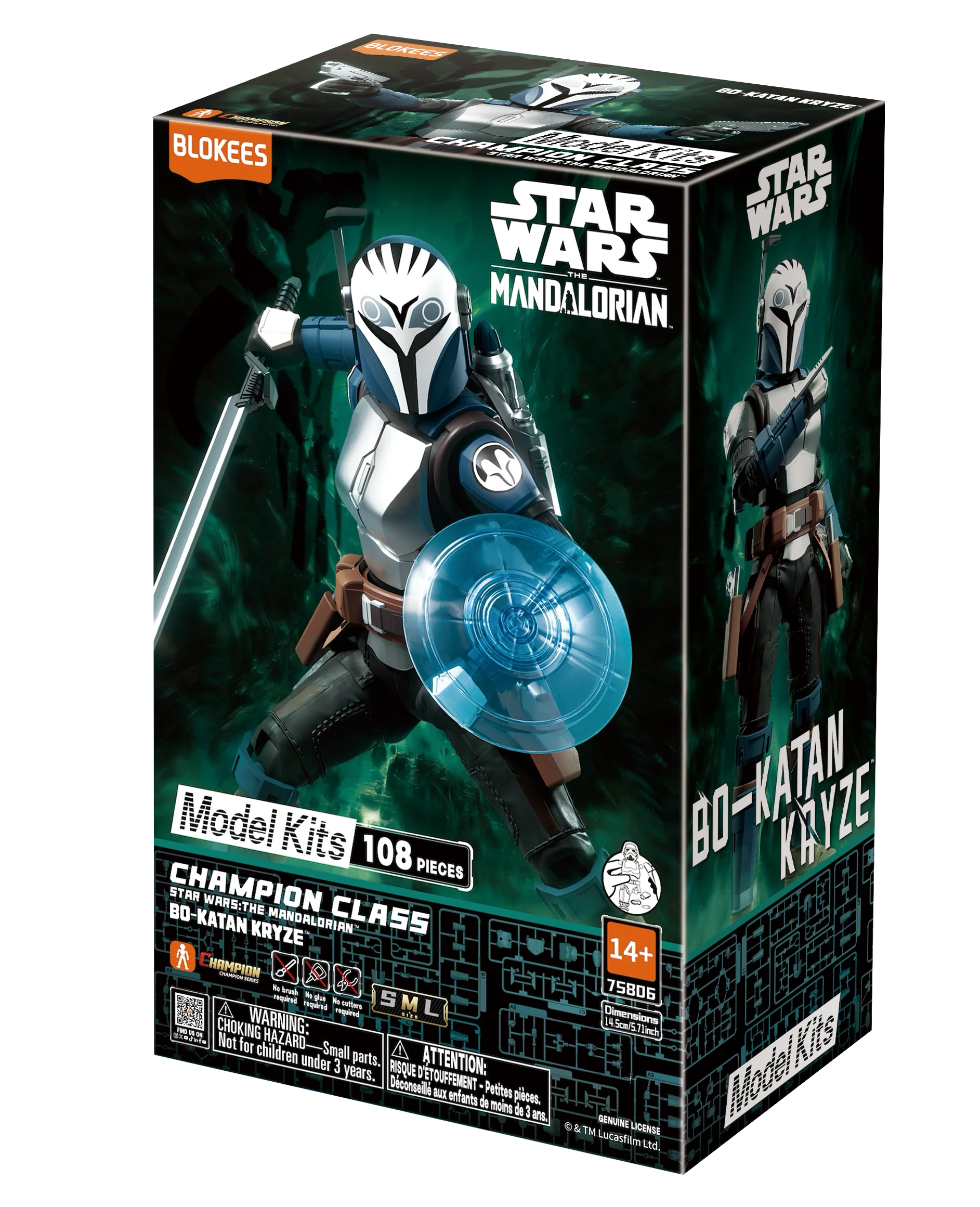 Star Wars Blokees Bo Katan Kryze "The Mandalorian & Grogu" Champion Class | Blokees