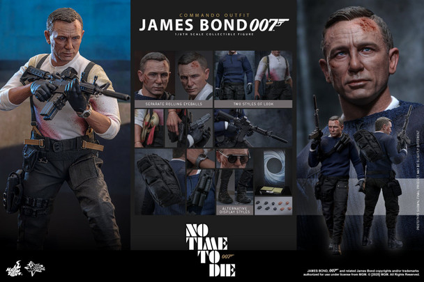 Hot Toys MMS804 No Time To Die 1/6 James Bond (Commando Outfit) Figure (in stock)