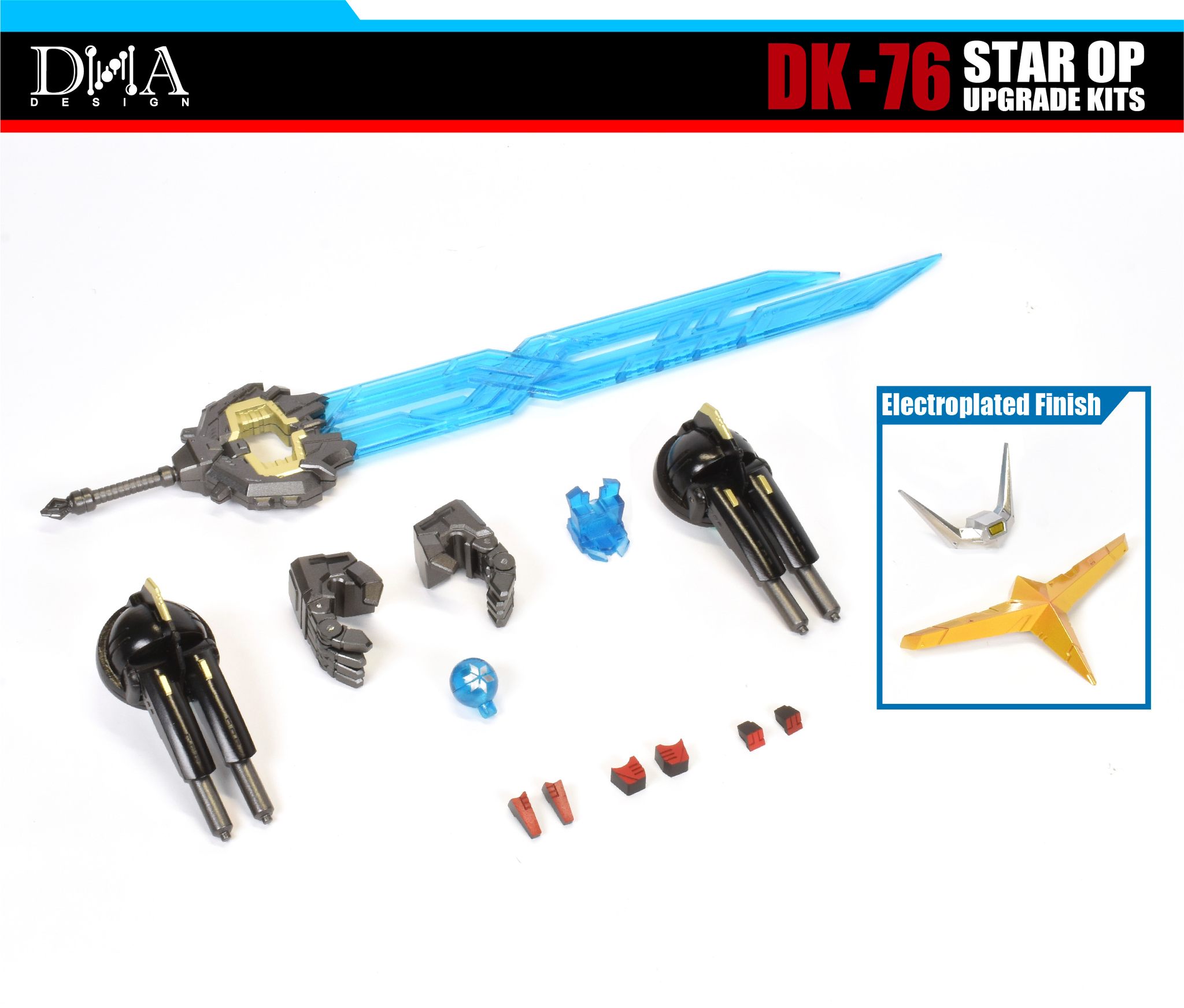 DNA Designs - DK-76 - Upgrade Kit for Transformers Age of the Primes Star Convoy/Star Optimus Prime