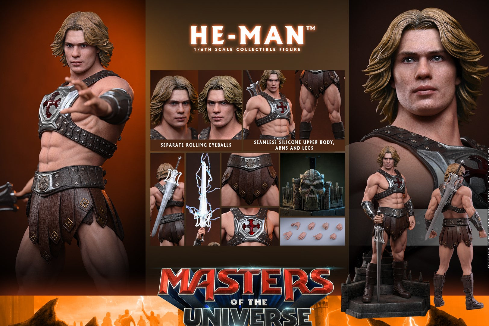 Pre-Order Hot Toys MMS888 Masters of the Universe - 1/6th scale He-Man Collectible Figure