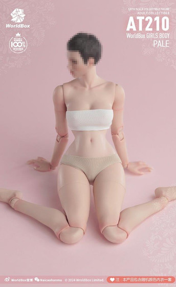 World Box 1/6 Girl Action Figure Body with Wasp Waist Pale [WB-AT210P]