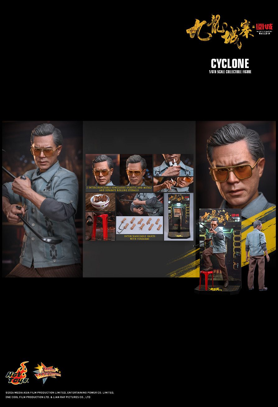 Hottoys Hot Toys 1/6 Scale MMS858 MMS 858 Twilight of the Warriors: Walled In - Cyclone Action Figure NEW