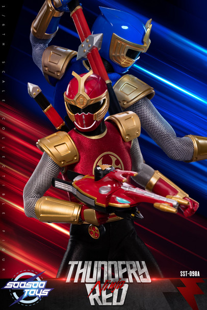 Soosootoys SST098AB 1/6 Thundery Red & Blue Ninja set (Pre order deposit)